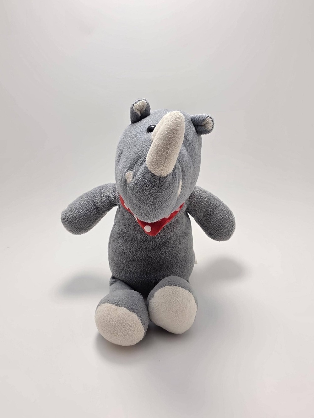 Vintage Kinder Rhinocerus Plush with No Tag, Rhino Plush (6 inch)